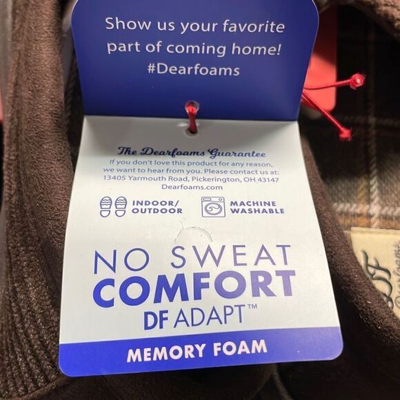 Dearfoams Men’s Moccasin Corduroy Indoor/Outdoor Slippers NWT Size Small (7-8) - Picture 6 of 6